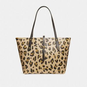 Coach Market tote Leopard Print